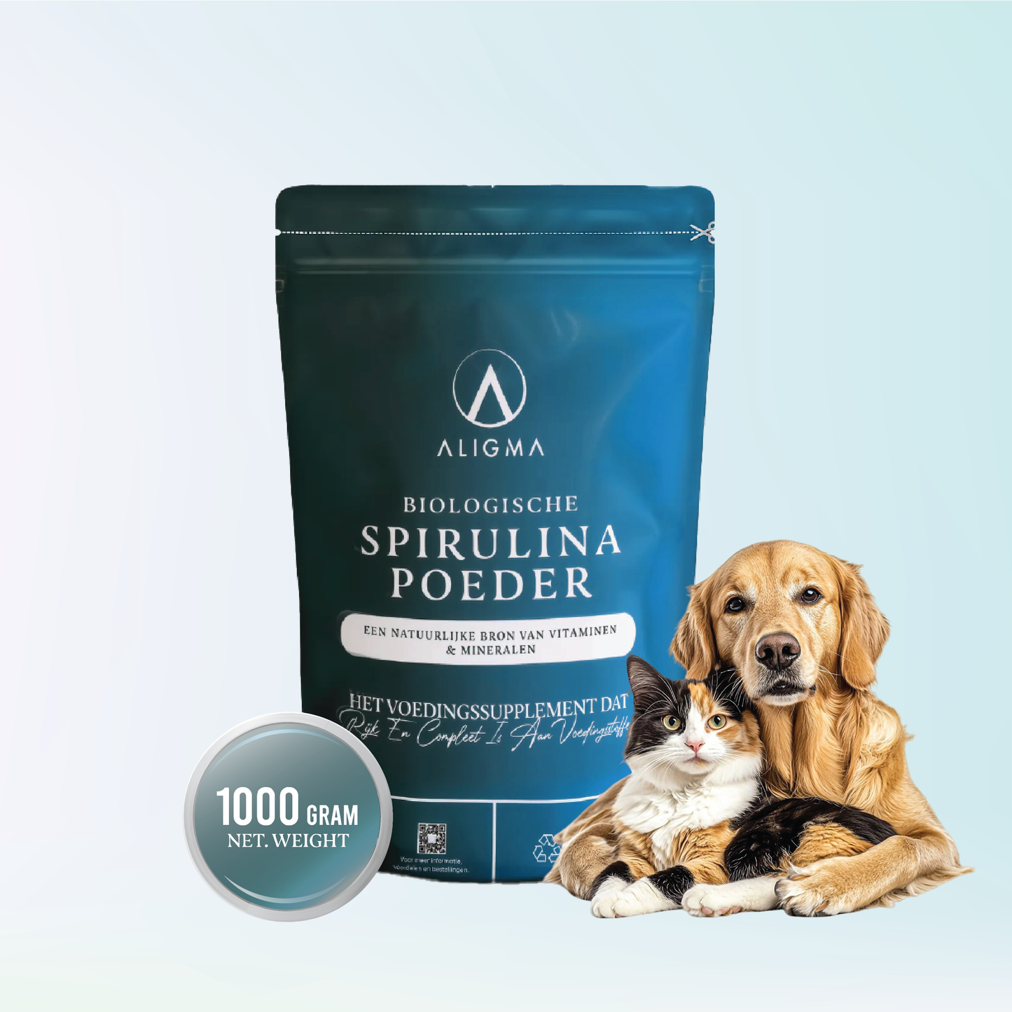 1000 gram Biologische Spirulina Poeder voor dieren