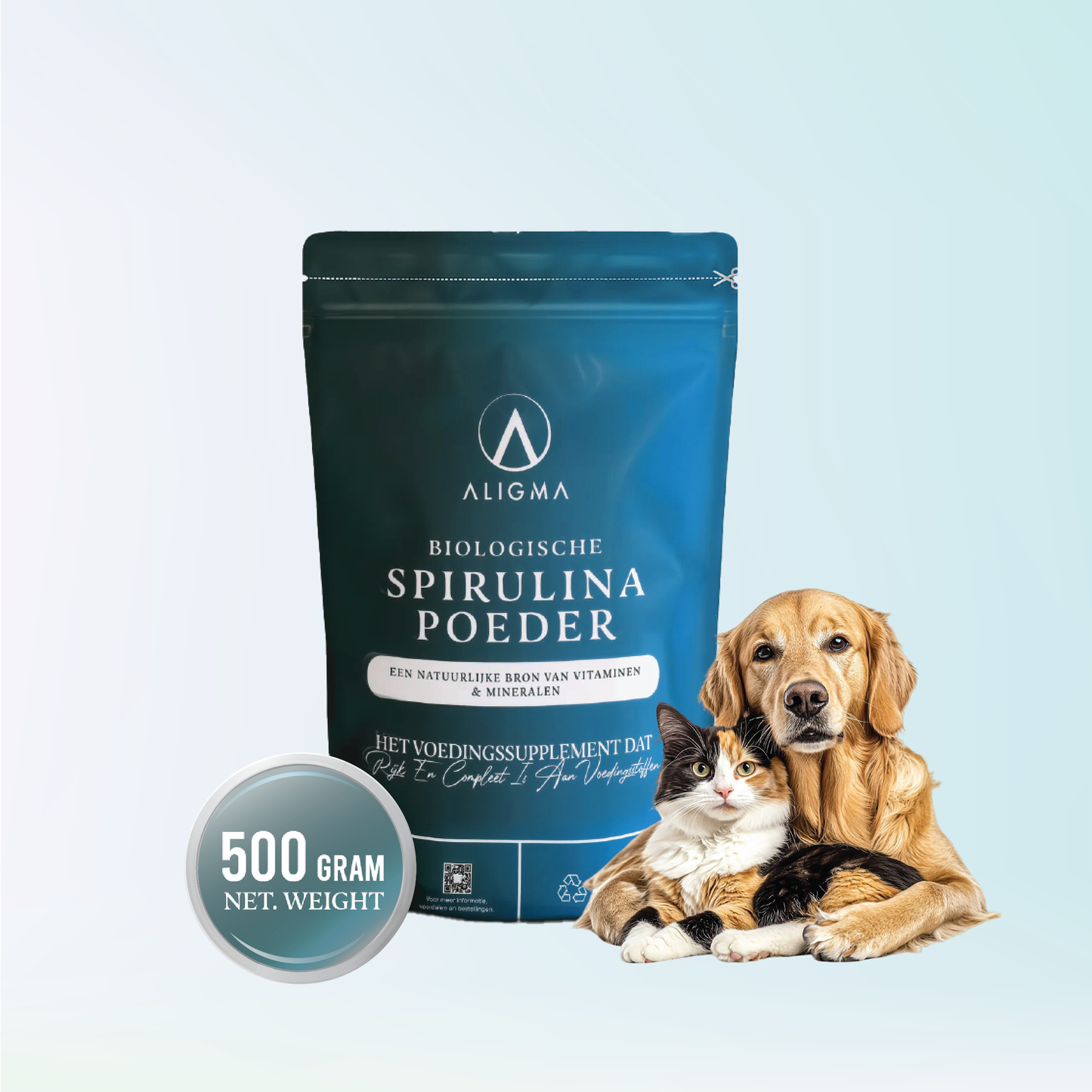 500 gram Biologische Spirulina Poeder voor dieren