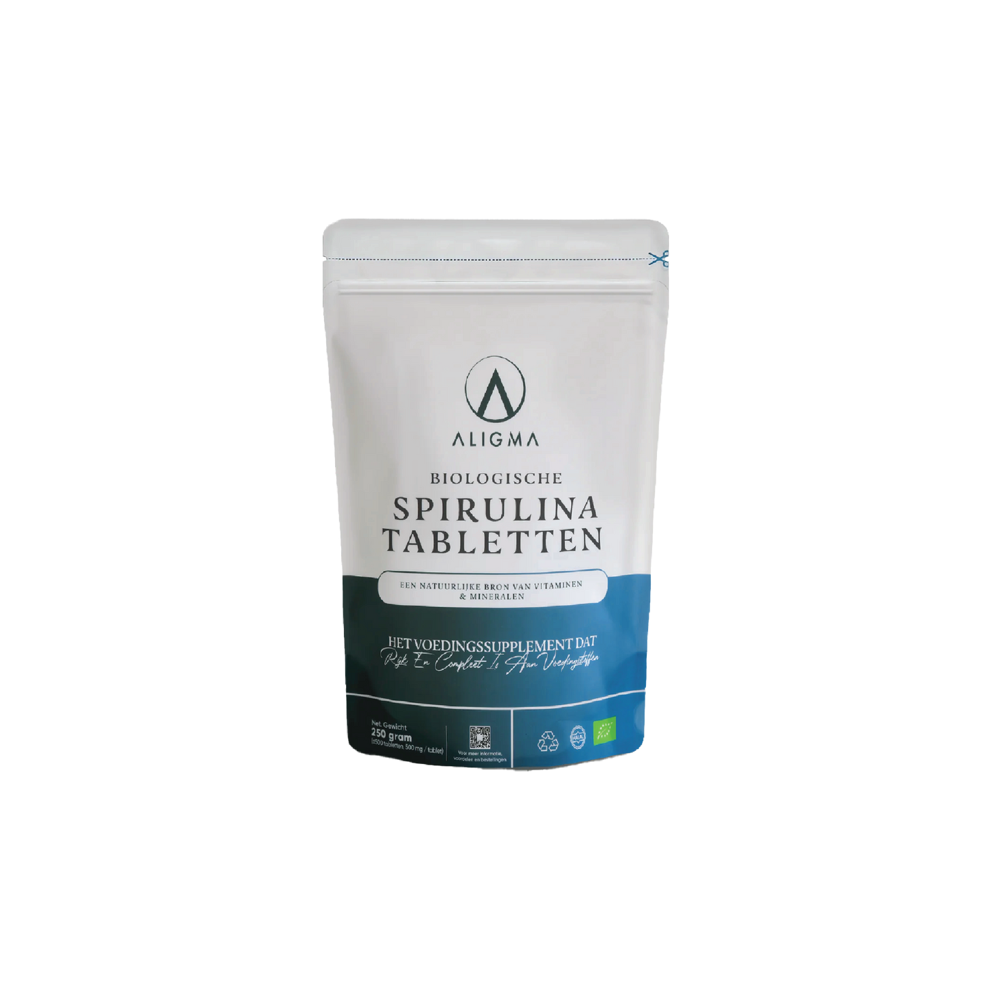 500 stuks Biologische Spirulina Tabletten - (500 mg per tablet)