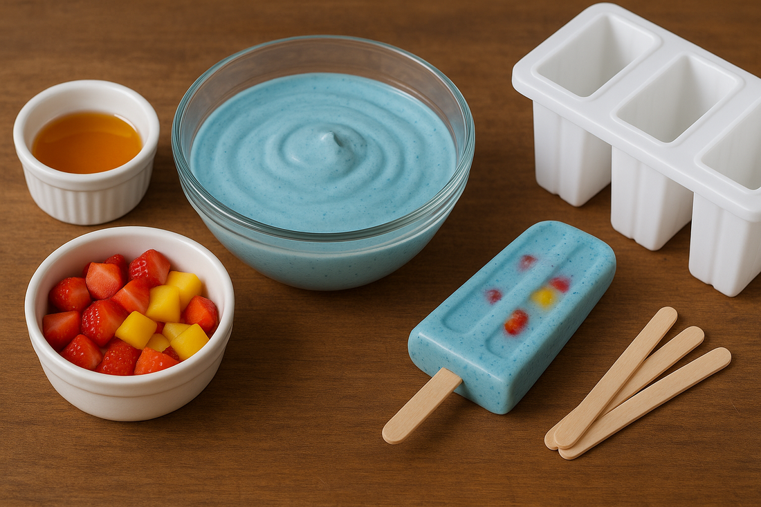 Blauwe Yoghurt-IJsjes