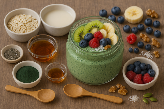 Groene Overnight Oats met Spirulina