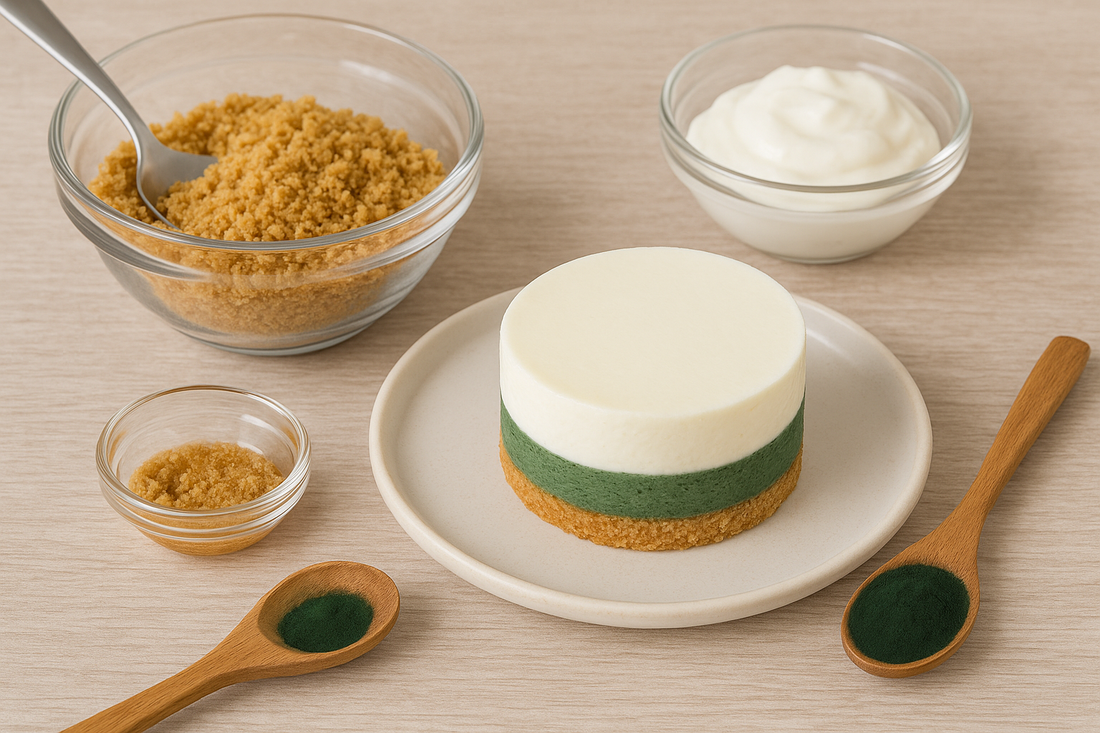 No-Bake Spirulina Cheesecake (Mini)
