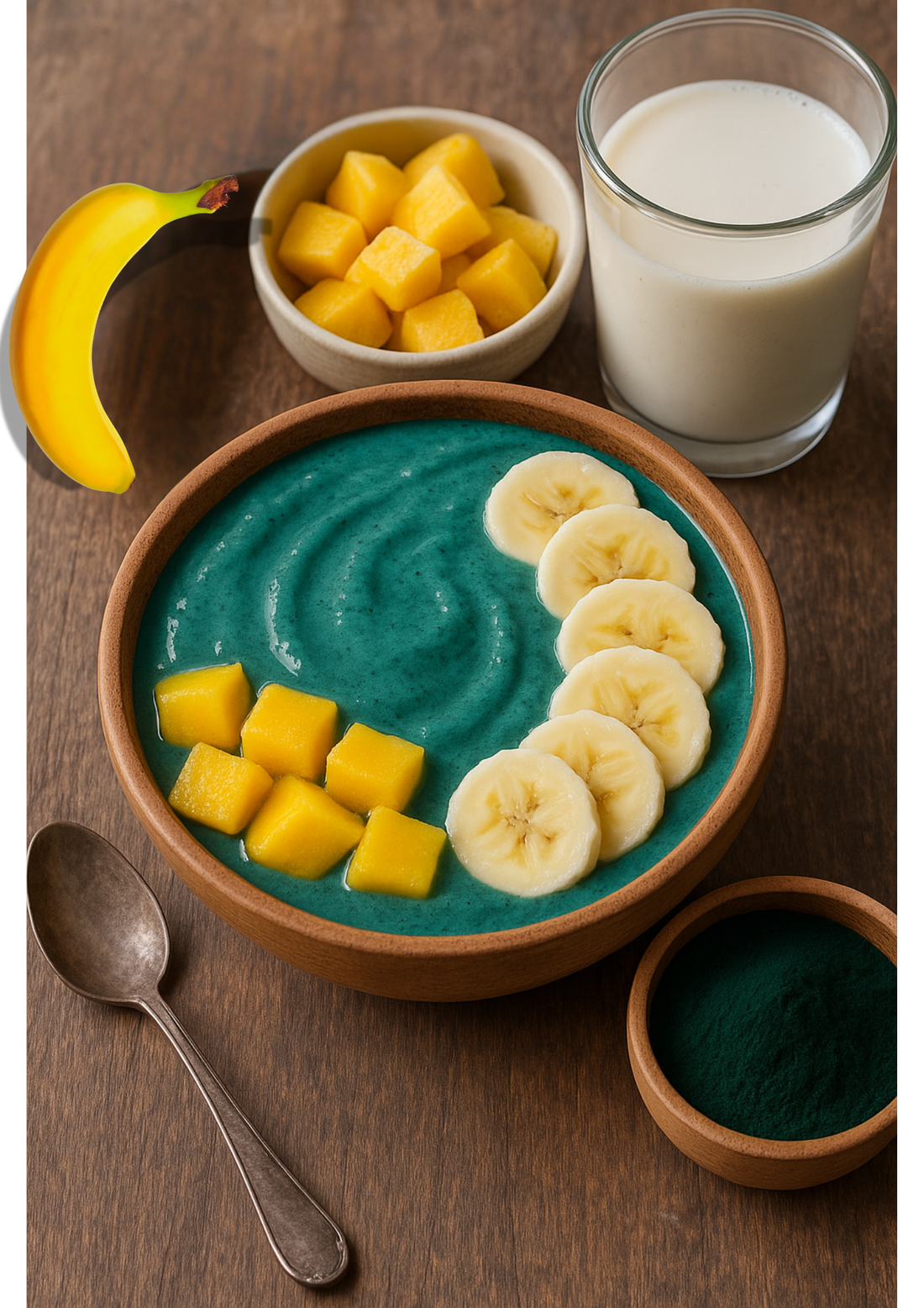 Tropische Spirulina Smoothie Bowl