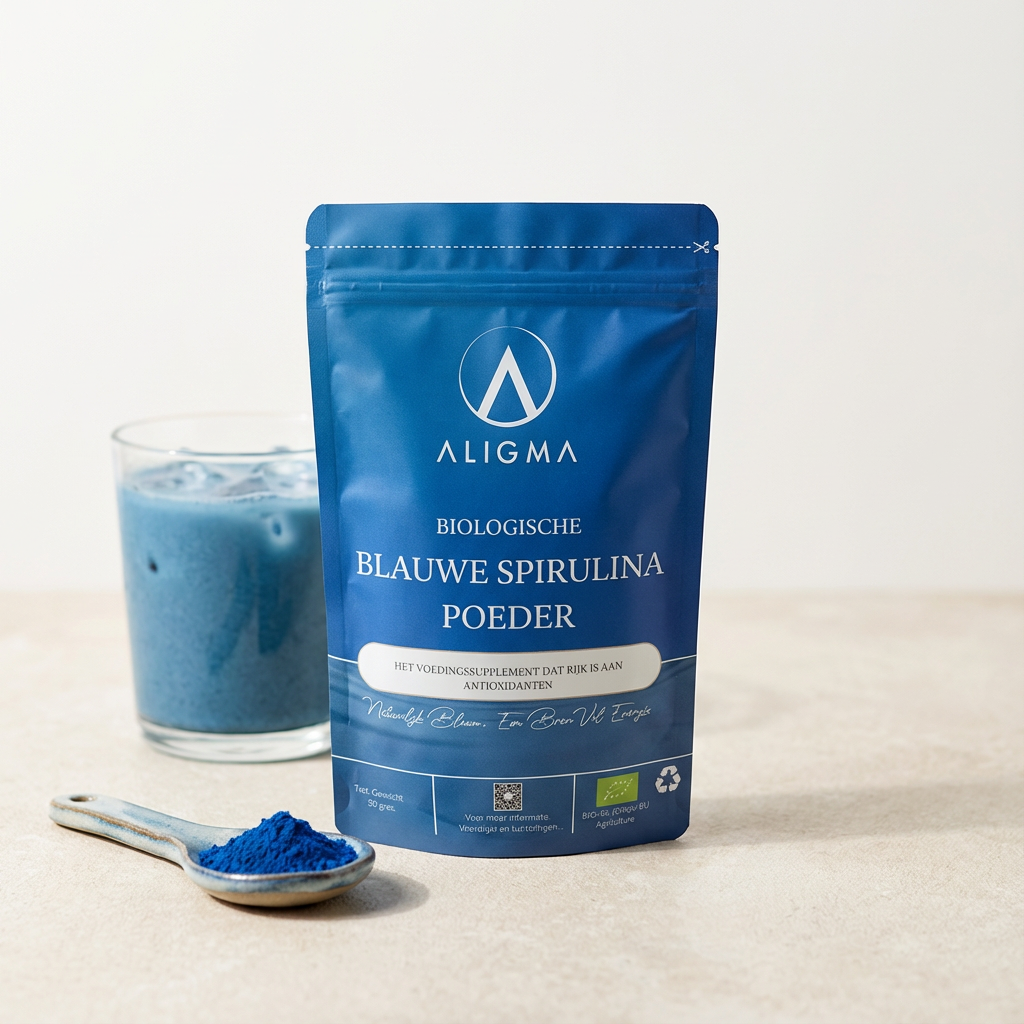 75 gram Biologische Blauwe Spirulina Poeder