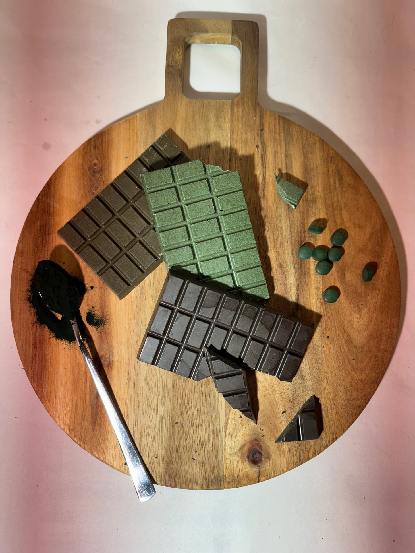 Chocolade met Blauwe Spirulina