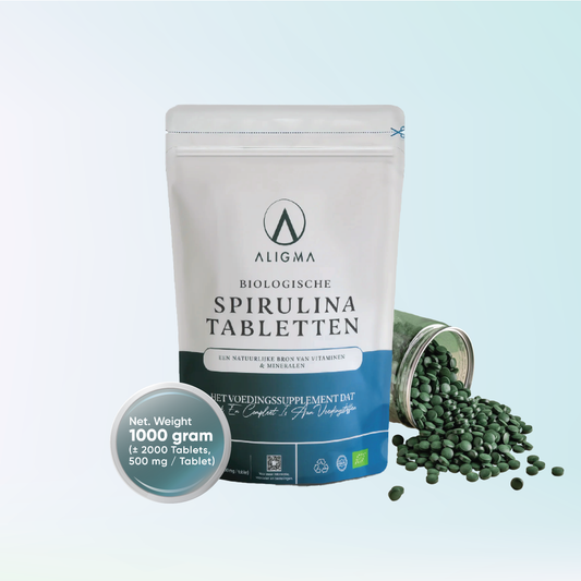 2000 stuks Biologische Spirulina Tabletten - (500 mg per tablet)
