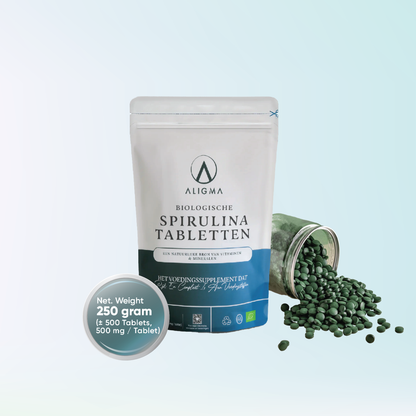 500 stuks Biologische Spirulina Tabletten - (500 mg per tablet)