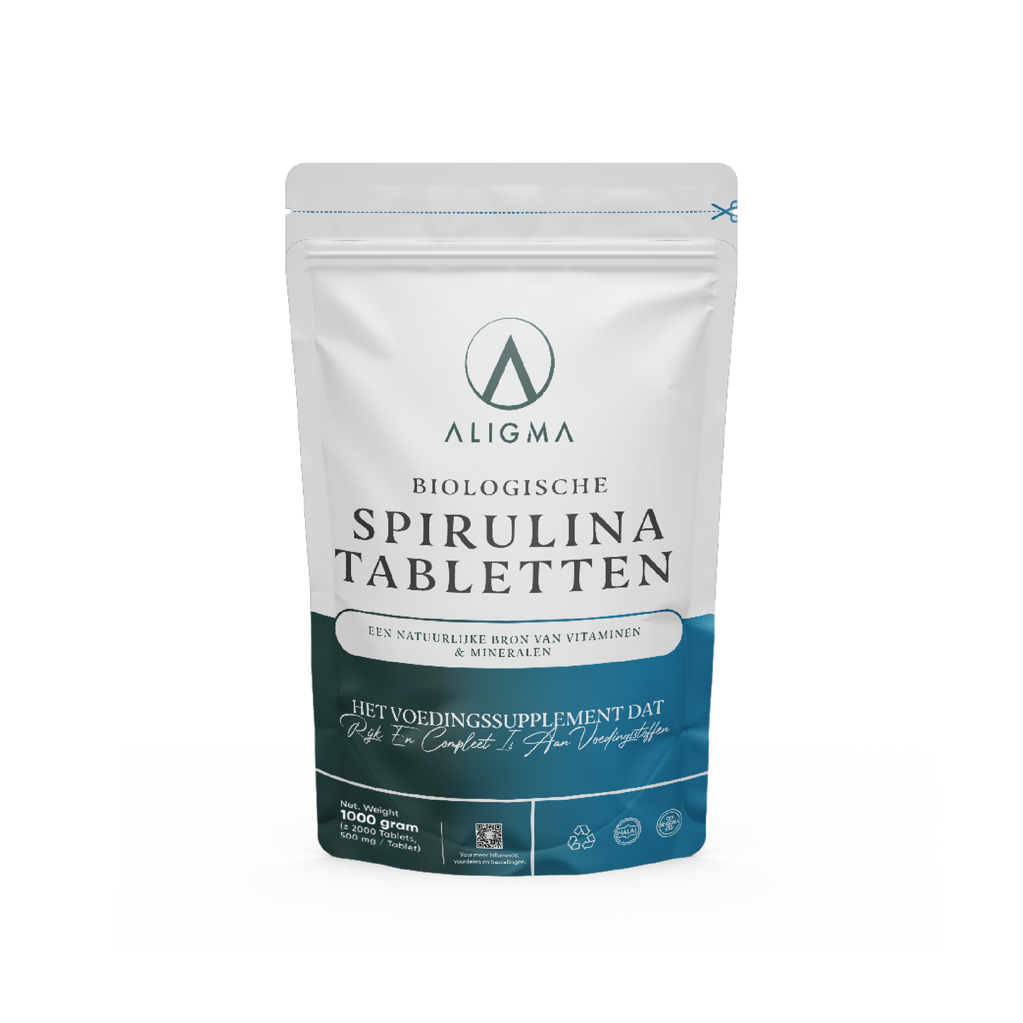 2000 pieces Organic Spirulina Tablets - (500 mg per tablet)