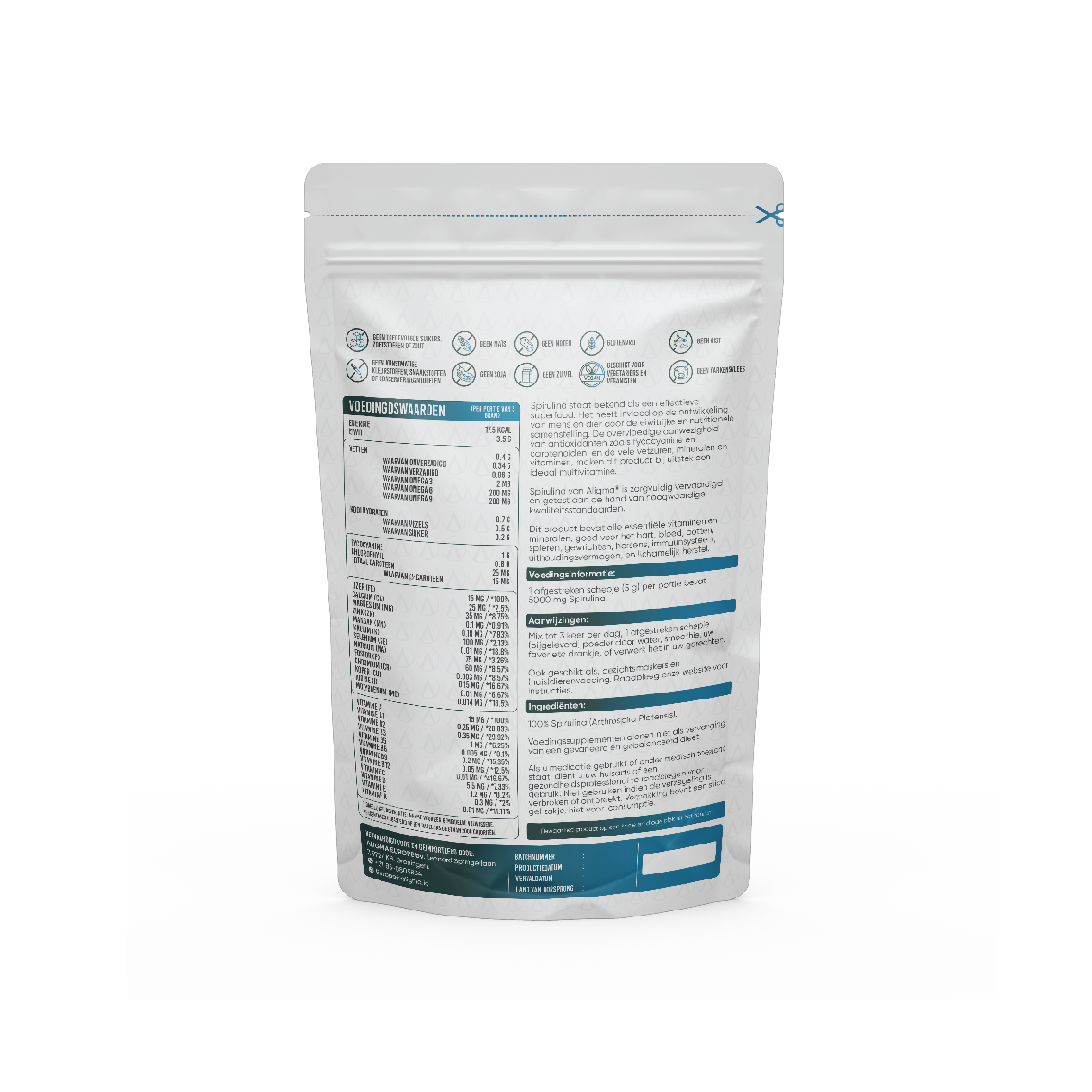 1000 Gramm Bio-Spirulina-Pulver