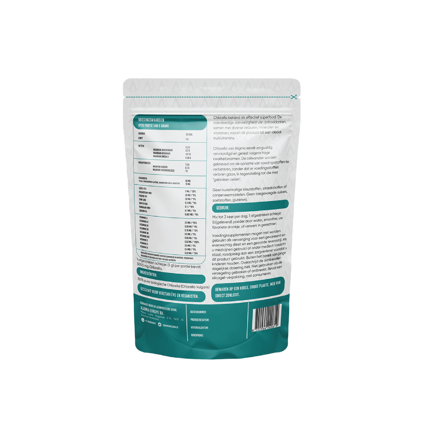 250 gram Biologische Chlorella Poeder Superfood