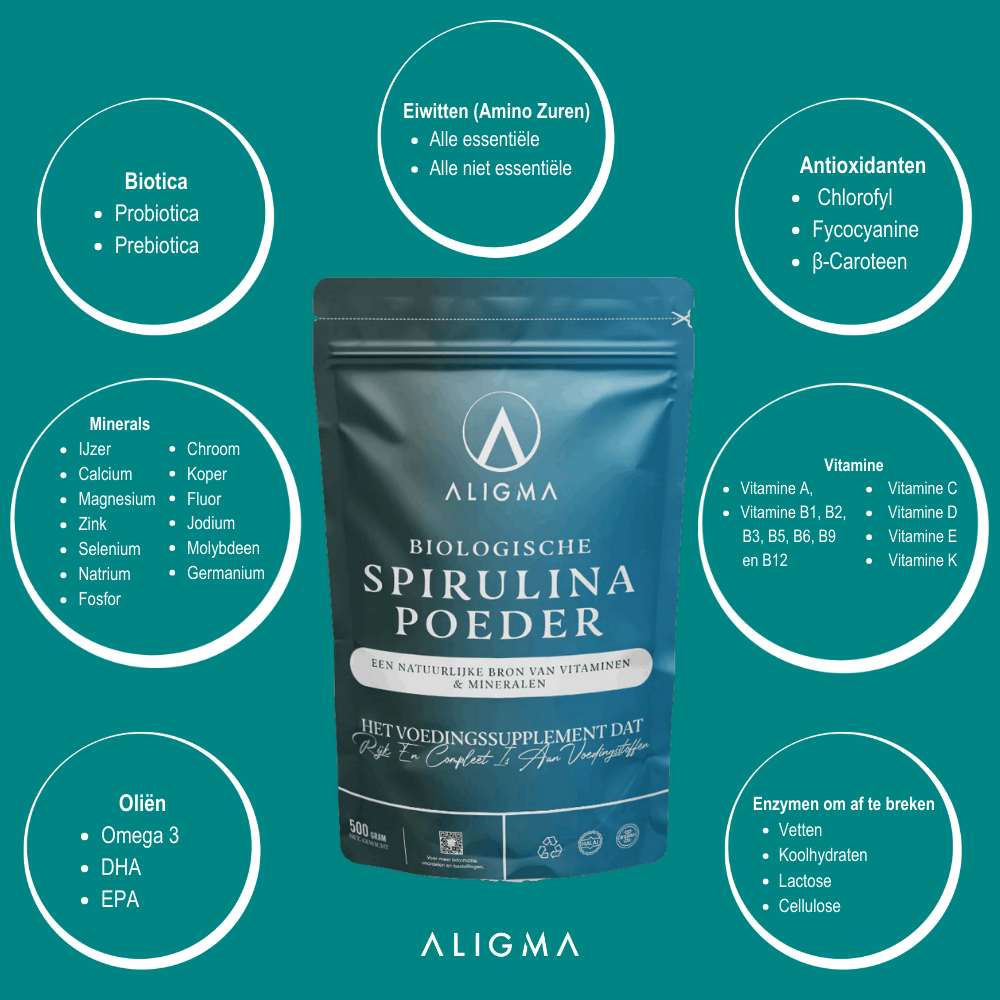 Aligma® 500 gram Biologische Spirulina Poeder
