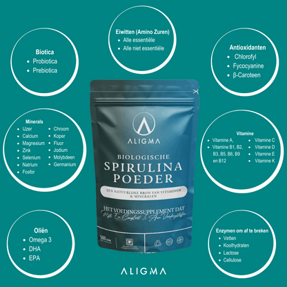 Aligma® 500 gram Biologische Spirulina Poeder