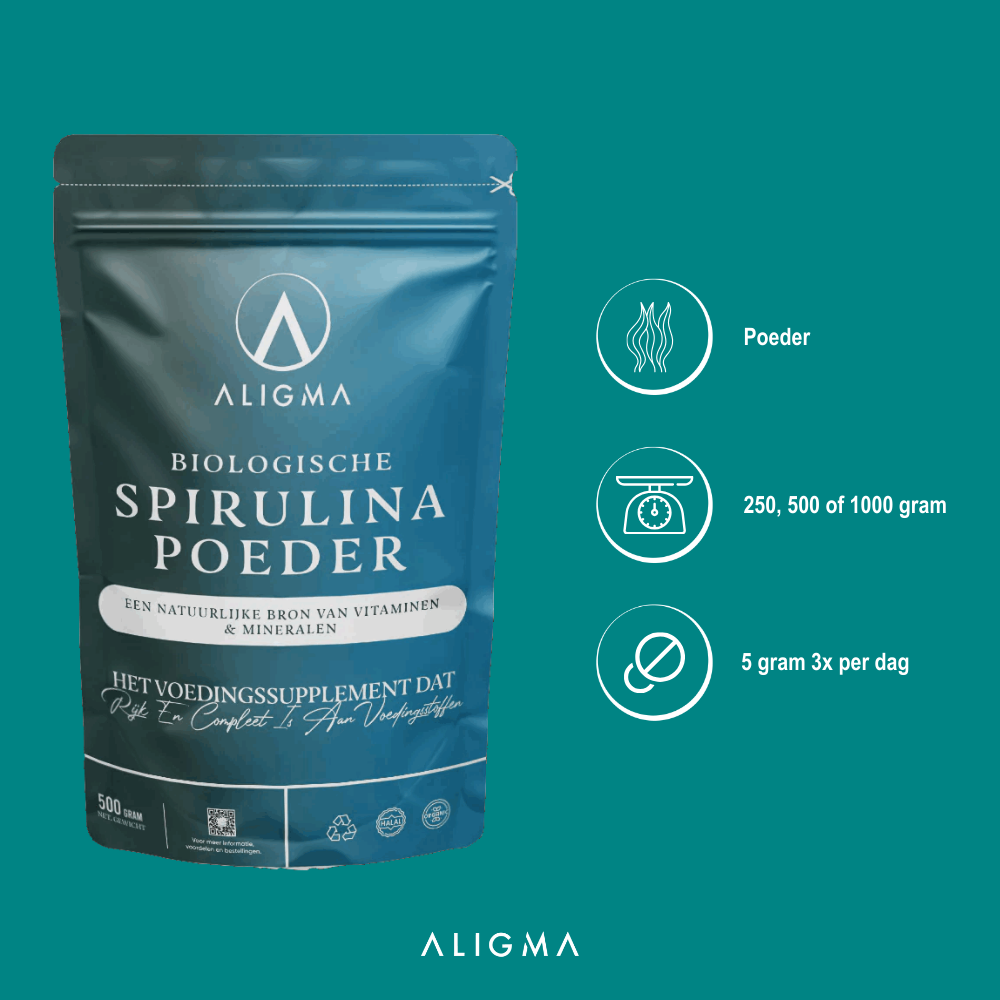 Aligma® 500 gram Biologische Spirulina Poeder